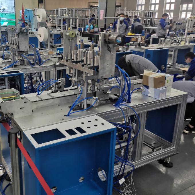 Chirurgiczna, w pełni automatyczna, płaska, jednorazowa maszyna do produkcji masek 0